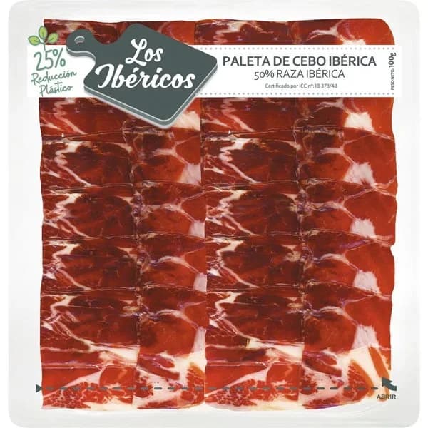 Paleta de Cebo en Tapas 50% Raza Ibérica - 0.08 kg - Imagen del producto en Findit