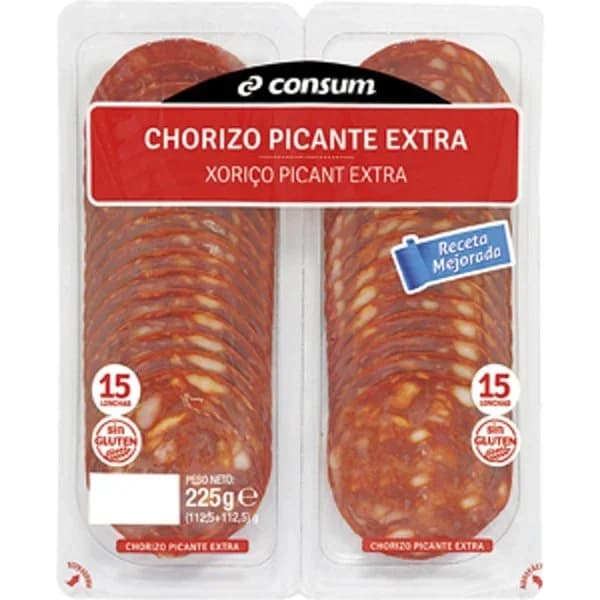 Chorizo Extra Picante 4x60 - 0.24 kg - Imagen del producto en Findit