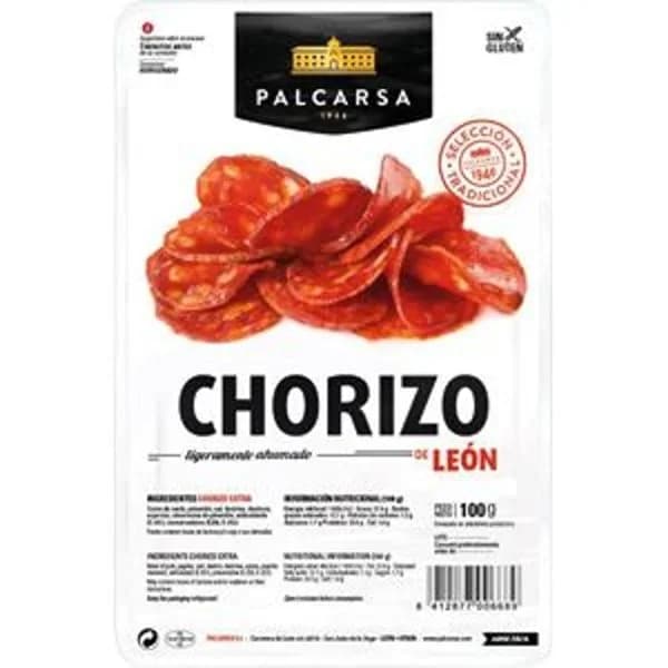 Chorizo de León dulce 100 g - 0.1 kg - Imagen del producto en Findit