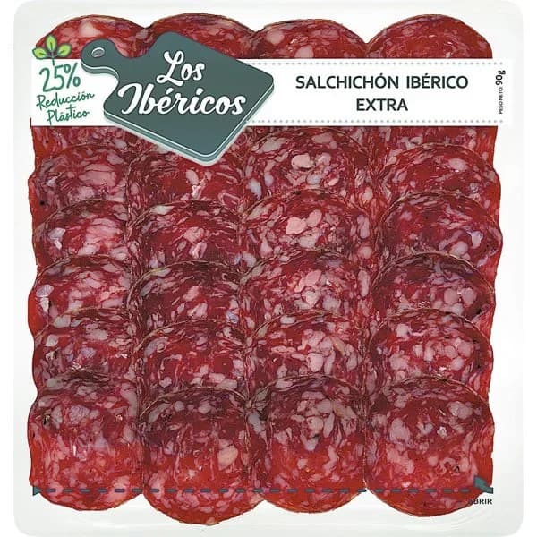 Salchichón Ibérico Extra en Tapas - 0.08 kg - Imagen del producto en Findit
