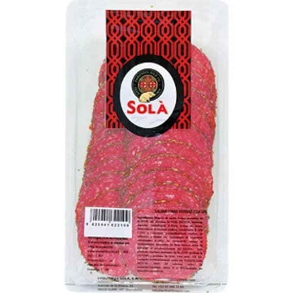 Salami Finas Hierbas Finas Lonchas - 0.15 kg - Imagen del producto en Findit