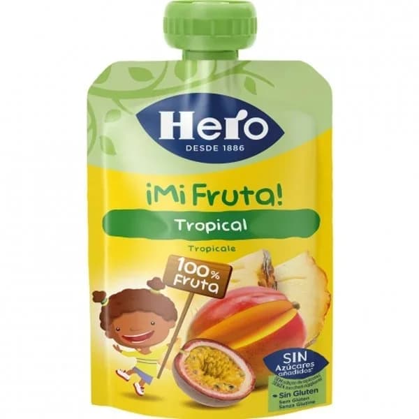 Bolsita de fruta tropical Hero Mi Fruta sin gluten 100 g. - 0.1 kg - Imagen del producto en Findit