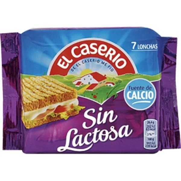 Queso Fundido Lonchas sin Lactosa - 0.18 kg - Imagen del producto en Findit