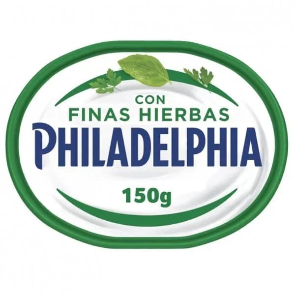 Queso de untar con finas hierbas Philadelphia tarrina 150 g - 0.15 kg - Imagen del producto en Findit