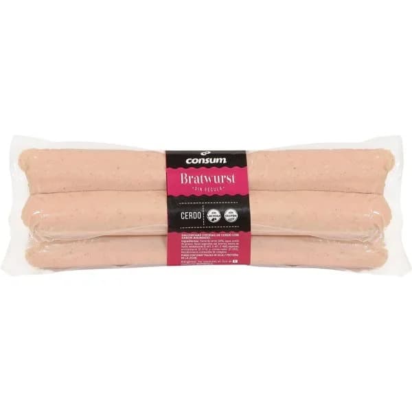 Salchichas Bratwurst 2 Unidades - 0.4 kg - Imagen del producto en Findit
