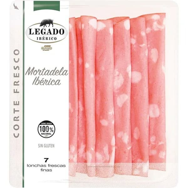 Mortadela Ibérica Finas Lonchas - 0.15 kg - Imagen del producto en Findit