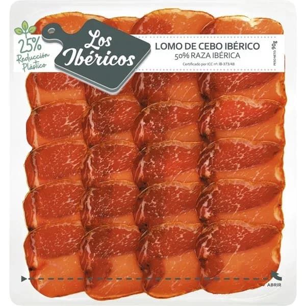Lomo de Cebo en Tapas 50% Raza Ibérica - 0.09 kg - Imagen del producto en Findit