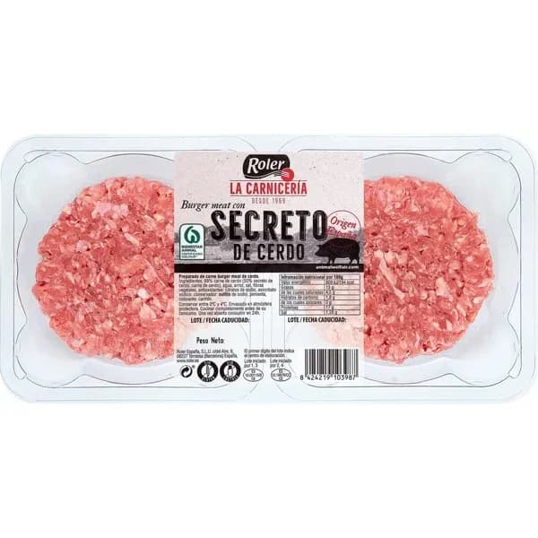 Burger con Secreto de Cerdo - 0.22 kg - Imagen del producto en Findit