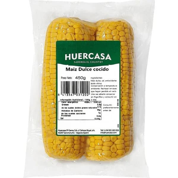 Maíz Dulce 2 Piezas Bandeja - 0.5 kg - Imagen del producto en Findit