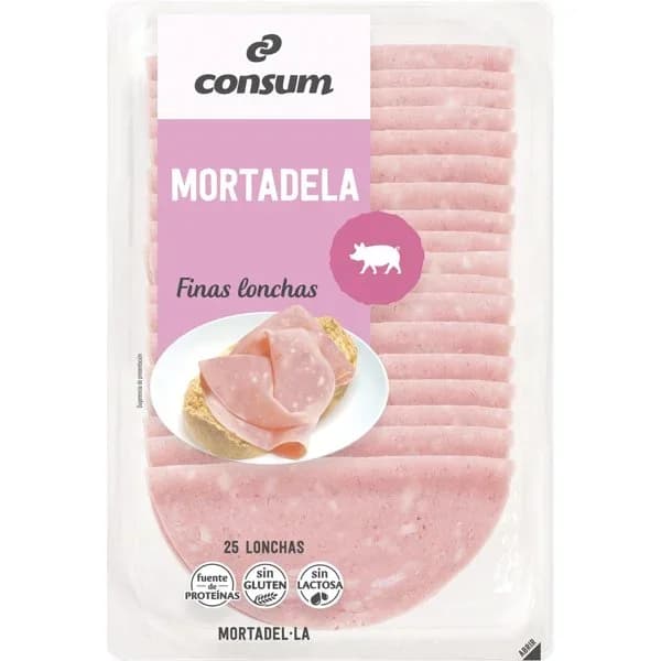Mortadela Finas Lonchas - 0.25 kg - Imagen del producto en Findit