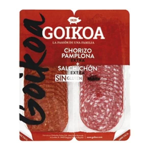 Pamplonés y Salchichón Extra - 0.18 kg - Imagen del producto en Findit