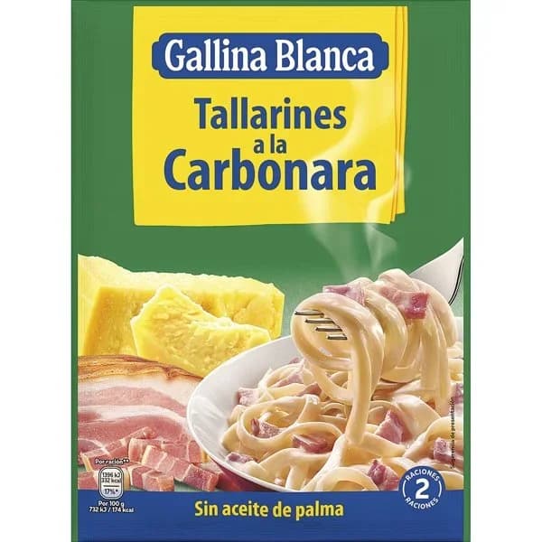 Tallarín Carbonara Deshidratado 144G - 0.14 kg - Imagen del producto en Findit