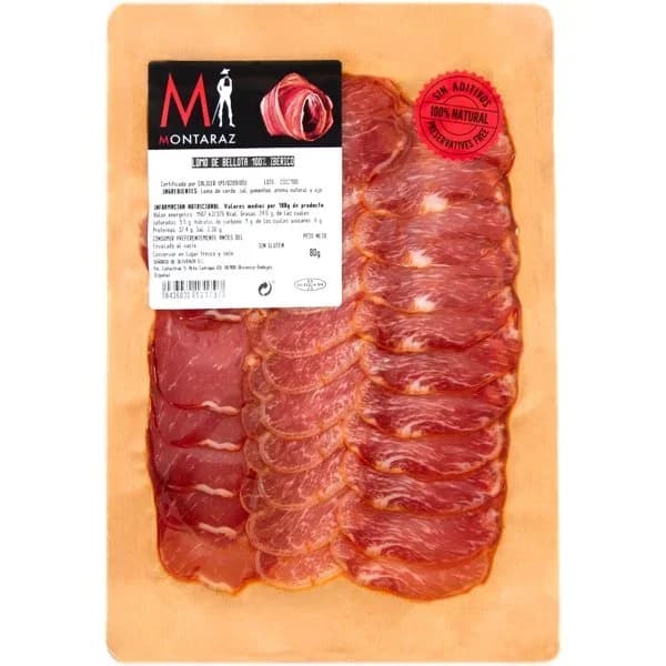 Lomo de Bellota 100 %  Ibérico- Sin Aditivos - 0.08 kg - Imagen del producto en Findit