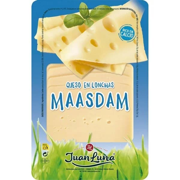 Queso Maasdam Lonchas - 0.2 kg - Imagen del producto en Findit