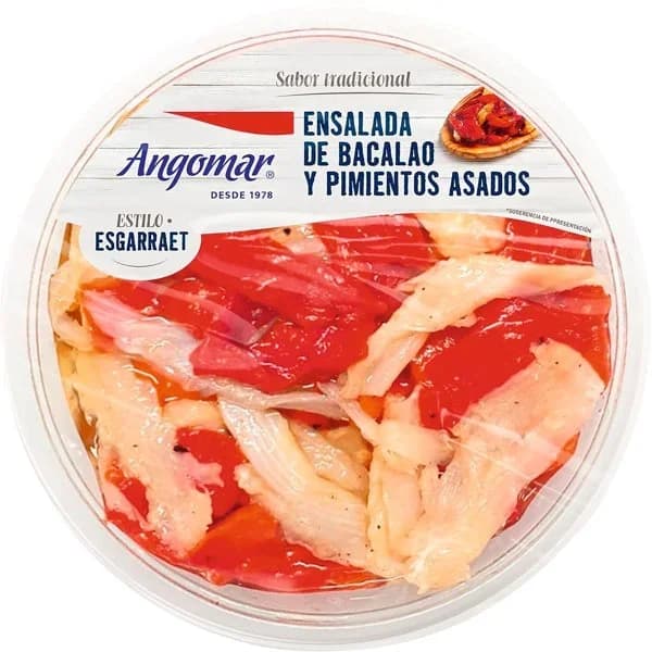 Ensalada Bacalao y Pimientos Asados - 0.16 kg - Imagen del producto en Findit