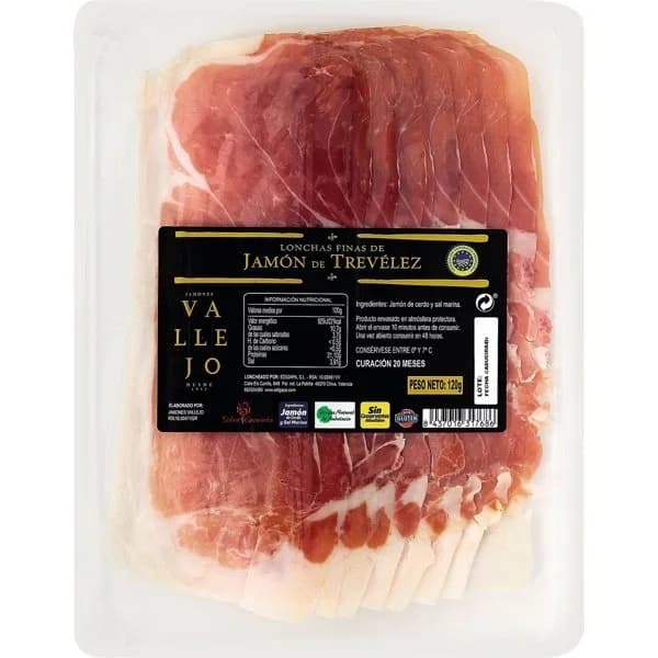 Jamón de Trevélez Lonchas Finas - 0.12 kg - Imagen del producto en Findit