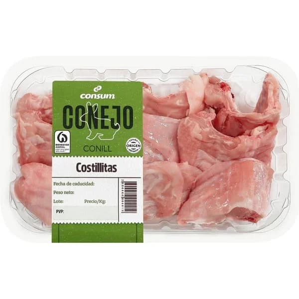 Costillitas de Conejo - 0.4 kg - Imagen del producto en Findit