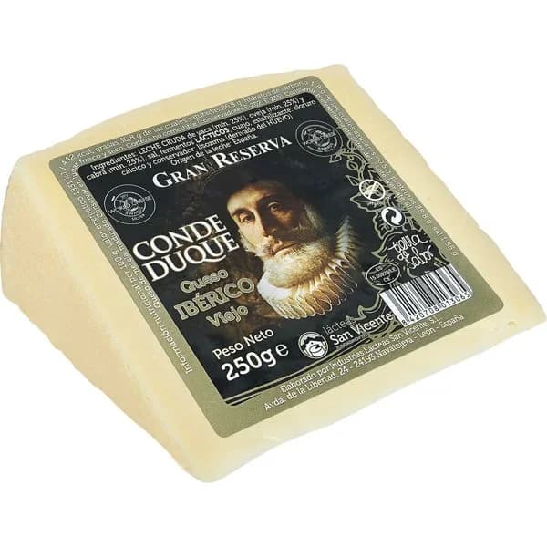 Queso ibérico viejo CONDE DUQUE, cuña 250 g - 1 ud - Imagen del producto en Findit