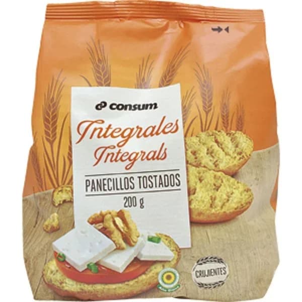 Panecillos Tostados Integrales bolsa - 0.2 kg - Imagen del producto en Findit
