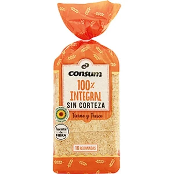 Pan Molde 100 %Integral sin Corteza - 0.45 kg - Imagen del producto en Findit