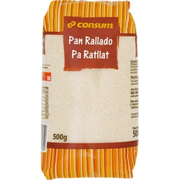 Pan Rallado Natural Paquete - 0.5 kg - Imagen del producto en Findit