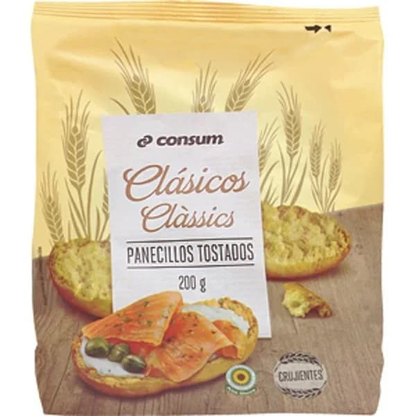 Panecilllos Tostados Bolsa - 0.2 kg - Imagen del producto en Findit