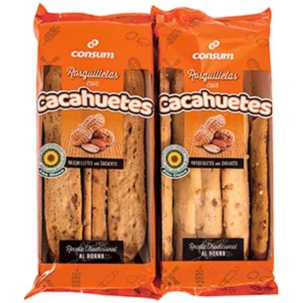 Rosquilletas Planas con Cacahuetes - 0.16 kg - Imagen del producto en Findit