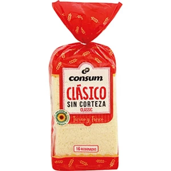 Pan de Molde Clásico Sin Corteza - 0.45 kg - Imagen del producto en Findit
