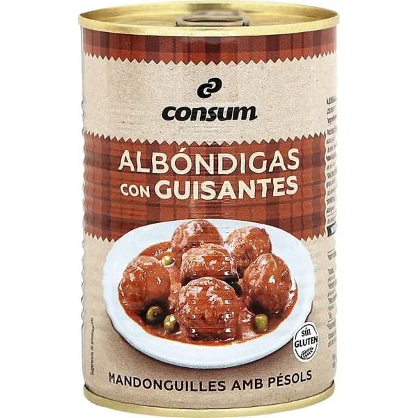 Albóndigas con Guisantes - 0.42 kg - Imagen del producto en Findit