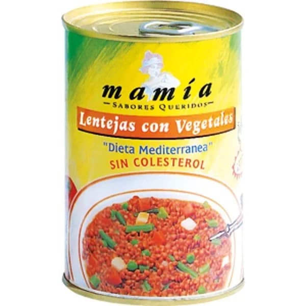 Lentejas con Vegetales Bote - 0.4 kg - Imagen del producto en Findit