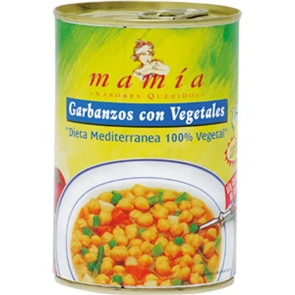 Garbanzos con Vegetales Bote - 0.4 ud - Imagen del producto en Findit