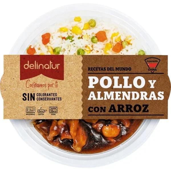 Pollo y Almendras con Arroz - 0.28 kg - Imagen del producto en Findit