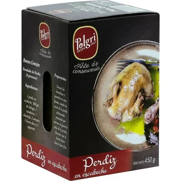 Perdiz en  Escabeche Bote - 0.45 kg - Imagen del producto en Findit