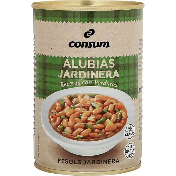 Alubias a la Jardinera Bote - 0.43 kg - Imagen del producto en Findit