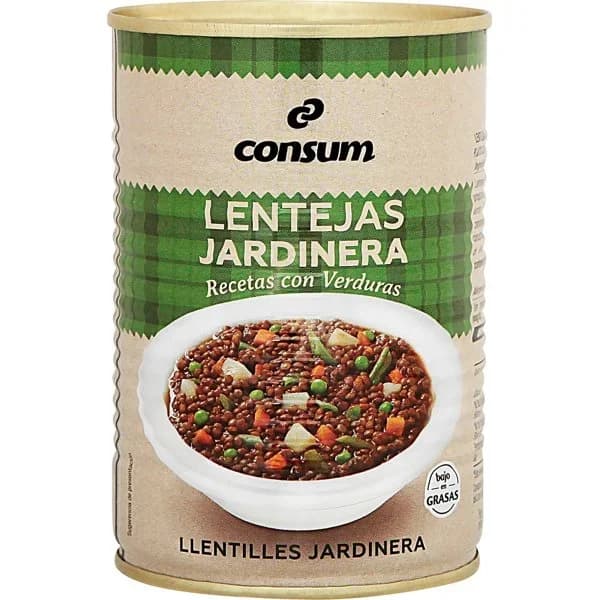 Lentejas a la Jardinera Bote - 0.43 kg - Imagen del producto en Findit