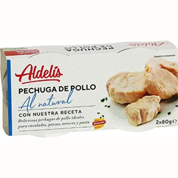 Pechuga de Pollo al Natural Pack de 2 - 0.1 kg - Imagen del producto en Findit