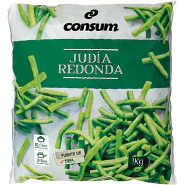 Judía Fina Troceada congelada - 1 kg - Imagen del producto en Findit
