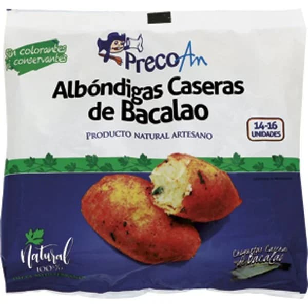 Albóndigas de Bacalao Caseras congeladas - 0.4 kg - Imagen del producto en Findit