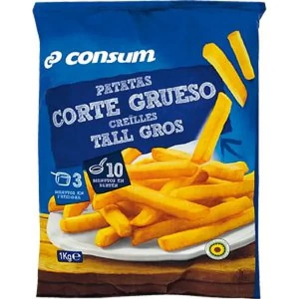 Patatas Prefritas Corte Grueso congeladas - 1 kg - Imagen del producto en Findit