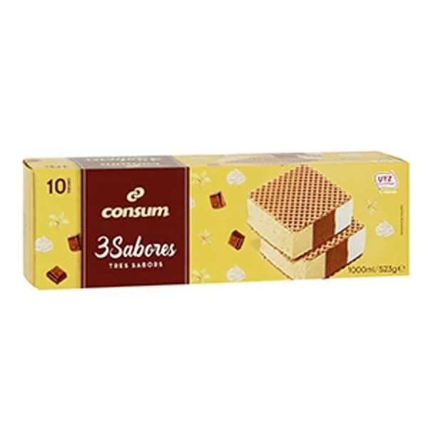 Bloque Tres Sabores 1 Litro - 0.52 kg - Imagen del producto en Findit
