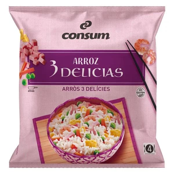 Arroz 3 Delicias congelado - 1 kg - Imagen del producto en Findit