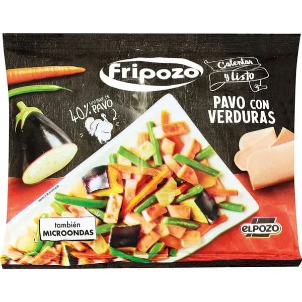 Pavo con Verduras Congelado 400G - 0.4 kg - Imagen del producto en Findit