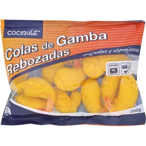 Colas Langostinos Rebozadas congeladas - 0.2 kg - Imagen del producto en Findit