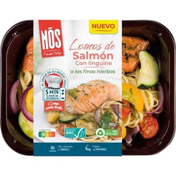 Salmón con Pasta Finas Hierbas congelado - 0.3 kg - Imagen del producto en Findit