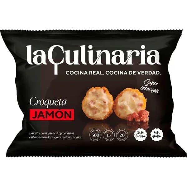 Croqueta de jamón sin gluten sin lactosa 300 g - 0.3 kg - Imagen del producto en Findit