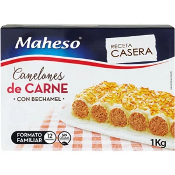Canelones Carne Bechamel Congelados - 1 kg - Imagen del producto en Findit