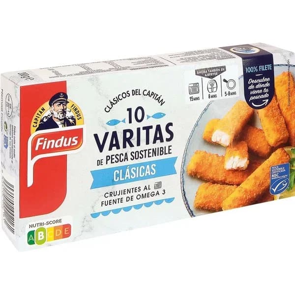 Varitas Pescado congeladas - 0.28 kg - Imagen del producto en Findit