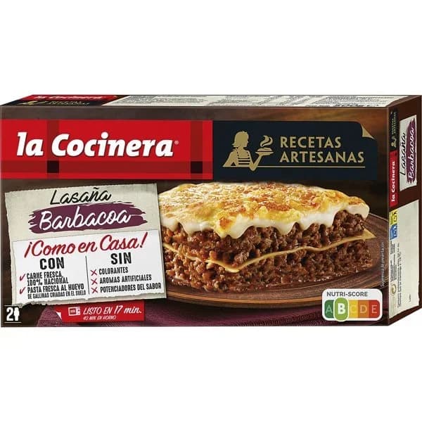 Lasaña congelada Barbacoa - 0.5 kg - Imagen del producto en Findit