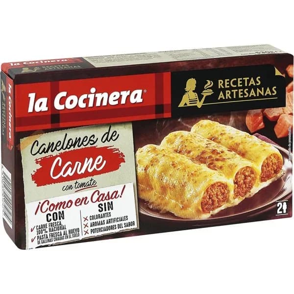 Canelones congelados Carne Pack de 8 Unidades - 0.5 kg - Imagen del producto en Findit