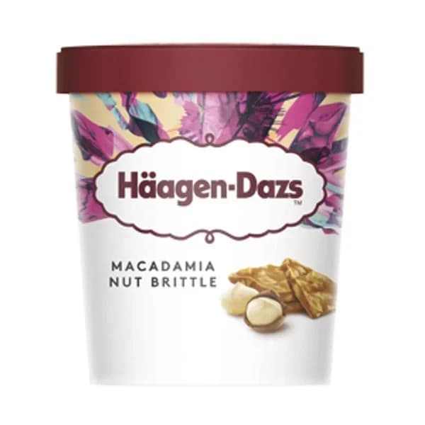 Helado de vainilla-nuez de macadamia HAAGEN DAZS, tarrina 400 g - 0.4 kg - Imagen del producto en Findit